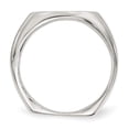 thumbnail image 6 of 925 Sterling Silver 18x14mm Open Back Signet Ring Size 11, 6 of 7