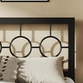 thumbnail image 4 of Sifurni Twin Size Metal Platform Bed Frame with Modern & Vintage Headboard and Footboard, Black, 4 of 10