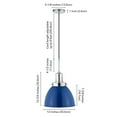thumbnail image 5 of Evelyn&Zoe Industrial 12" Wide Blue/Polished Nickel Pendant, 5 of 7