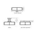 thumbnail image 2 of AFX Apex 17-inch Weathered Grey LED Flush Mount, Linen White Shade, 2 of 2