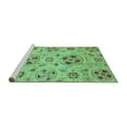 thumbnail image 2 of Ahgly Company Machine Washable Indoor Rectangle Abstract Turquoise Blue Modern Area Rugs, 5' x 7', 2 of 4