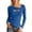 Sky Blue, variant on Summer Long Sleeve T Shirt Asymmetric Slim Fit Casual Basic Top for Daily Wear Fit Mom Women's Long Sleeve Shirts Women Workout Tops Compression Long Sleeve Women Athletic Tops for Women Loose Fit