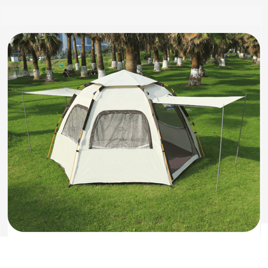 KFeng Inflatable Camping Tent for 4-8 People,Portable Family Tent with Instant Setup&Sun Protection