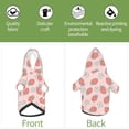 thumbnail image 6 of Honeii Strawberry And Flowers Print Small Dog Hoodies Pet Hooded Sweatshirts Fall Winter Puppy Cat Sweaters Warm Clothes for Small Dogs Outfits Costume-Small, 6 of 7