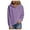 Light Purple, variant on Towmus Half Button Womens Hoodies Waffle Knit Long Sleeve Drawstring Hooded Sweatshirts for Woman With Pocket
