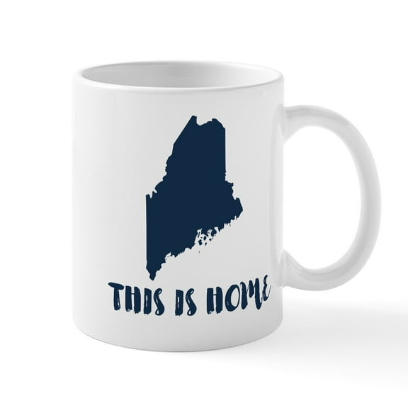 CafePress - Maine Born & Raised Mug - 11 oz Ceramic Mug - Novelty Coffee Tea Cup