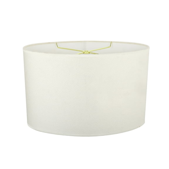 Aspen Creative 37021 Transitional Oval Hardback Shaped Spider Construction Lamp Shade in Off-White, 15 1/2" wide (9"   15 1/2") x (9"  x 15 1/2") x 10"