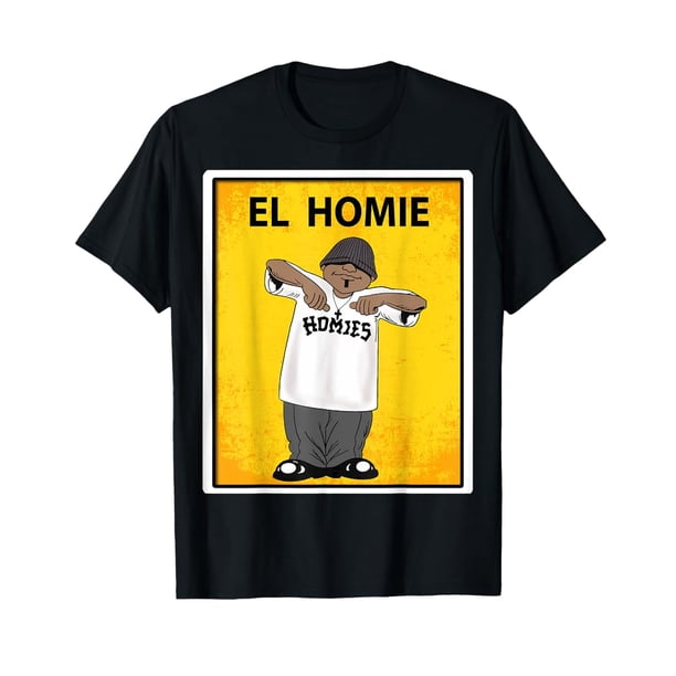 Camiseta gráfica EL HOMIE de INS Fun Shop: 100 % algodón, informal y cómoda
