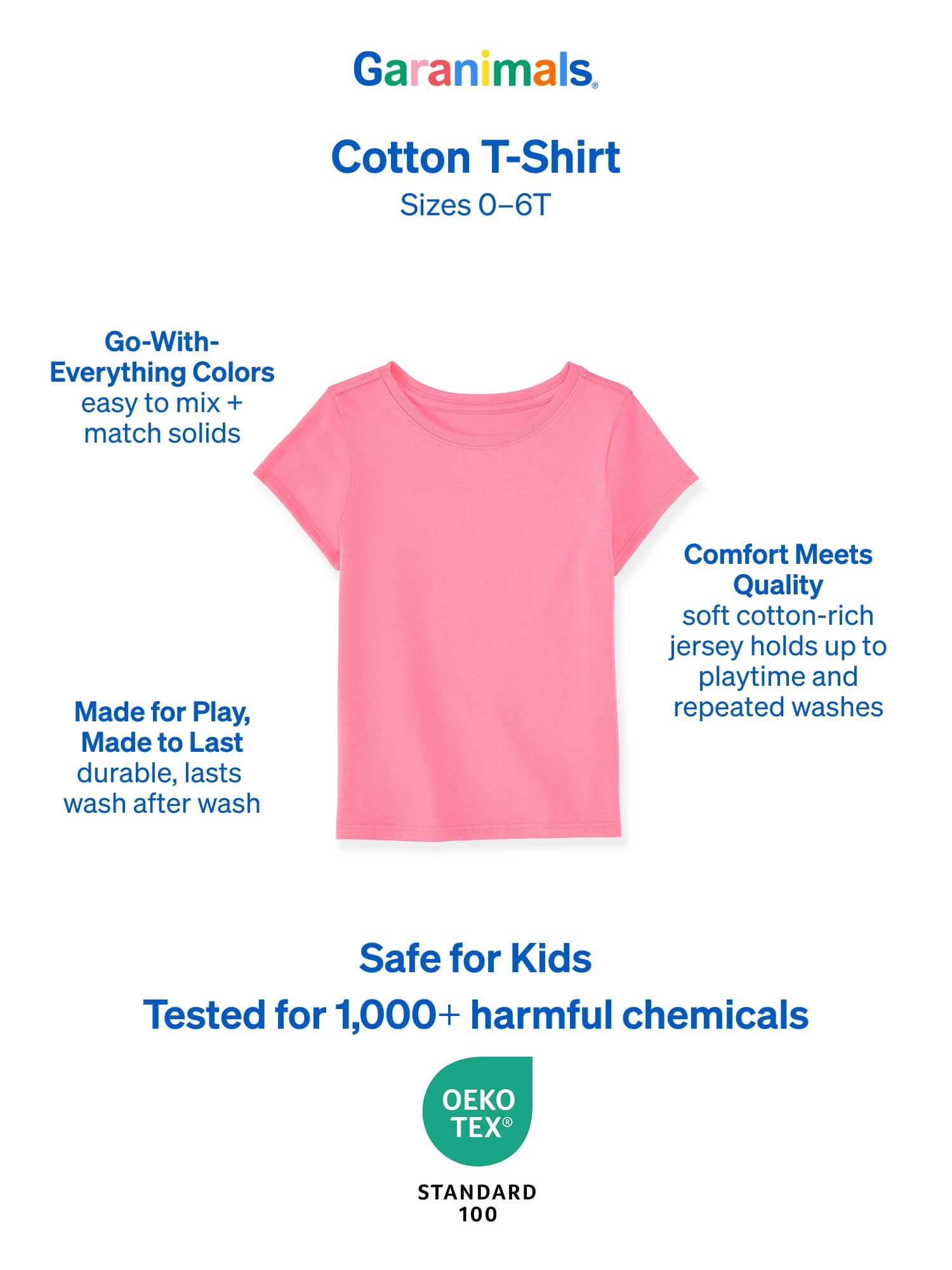 Garanimals Baby & Toddler Girl Shirts Single & 3-Pack Sizes Tee 0-6T