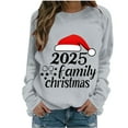 thumbnail image 2 of Women's Christmas Themed Hooded Sweatshirts with Printed Art for Casual Long Sleeve Everyday Use, 2 of 4