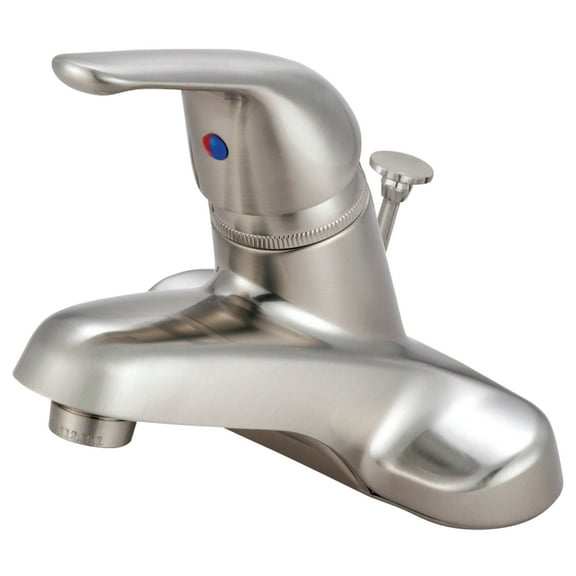 Kingston Brass KB548B 4 in. Centerset Bathroom Faucet, Brushed Nickel