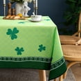 thumbnail image 2 of Spring Tablecloth 60" X 120", Green Leaf Waterproof Tablecloth, Washable Table Cloth for Dinner Party Decoration, 2 of 6