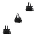 thumbnail image 3 of Wweixi 1/2/3 Durable Tote Handbag For Women - Waterproof And Wear-resistant Multiple Pockets Black 3PCS, 3 of 6