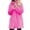 Hot Pink, variant on Herrnalise Jackets For Women Winter Solid Faux Coat Warm Casual Long Jacket Long Sleeve Outerwear Shackets For Women 2024 fall Black,M