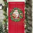 thumbnail image 4 of Santa Wreath with Birds Door Hanger, Door Decor by G. DeBrekht | Christmas Santa Snowman Decor - 8185320H, 4 of 11