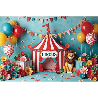 Circus Tt Photography Backdrop Baby Popcorn Birthday Party ration Background Carnival Photography Shoots Props