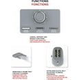 thumbnail image 3 of TEMOGU-2-Slice Toaster – 7 Adjustable Browning Levels – Removable Tray – 850W - Grey, 3 of 4