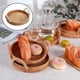 thumbnail image 5 of Cesta de mimbre tejida a mano con asas para la decoración del hogar de redondo l Zulema Bandeja de almacenamiento, 5 of 8