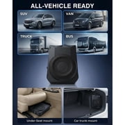 Ultra Slim Car Subwoofer Sedan Truck with Built-in Amplifier Under Seat Mountable Max Power 1000W 10 Compact Subwoofer