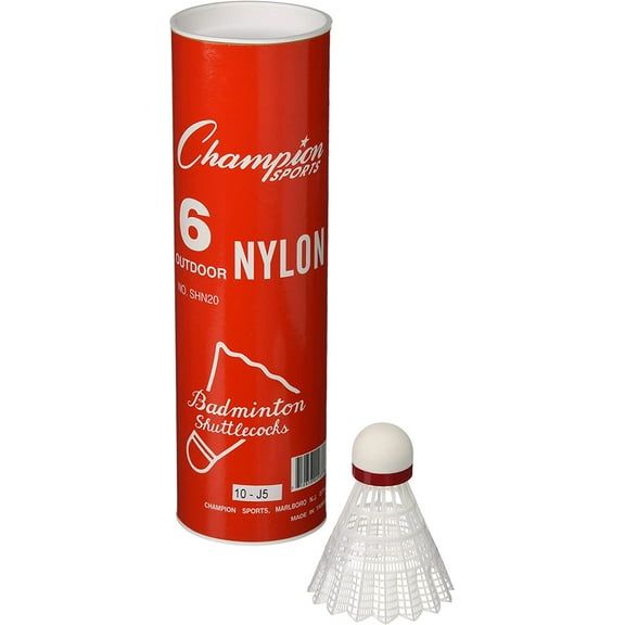Champion Sports Nylon Shuttlecocks for Outdoor Play