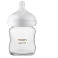 thumbnail image 1 of Philips Avent Glass Natural Baby Bottle with Natural Response Nipple, 4oz Bottle, SCY910/01, 1 of 15