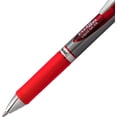 thumbnail image 3 of Pentel EnerGel RTX Retractable Liquid Gel Pen, Bold Line, Metal Tip, Red Ink 2-Pack (BL80BP2B), 3 of 7