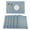 Blue, variant on Washable Table Place Mat for Dining Table,PVC Woven Vinyl,6 Count