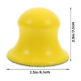 thumbnail image 2 of Luxshiny Polishing Sanding Block Sandpaper Holder Yellow PU for Woodworking 1Pack, 2 of 8
