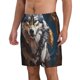 thumbnail image 2 of Fotbe Oil Painting Tribal Wolf Trajes de Baño Estampados para Hombre, Shorts de Verano de Secado Rápido, Ropa de Playa, Bañadores-Medium, 2 of 6