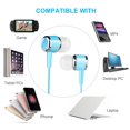 thumbnail image 4 of Peggybuy 3.5mm Plug Wired Headsets for Mobile Phone PC Laptop Computer MP3 (Blue), 4 of 5