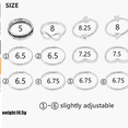 thumbnail image 5 of JM Peine de anillo de plata antigua con estrella de moda ins geométrica simple Retro JM, 5 of 5