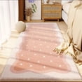 thumbnail image 4 of LOVEVER Soft Bedroom Rugs - Bedside Rug  Flocking Carpet with Non-Slip Rubber Bottom  Modern Design  Easy to Clean - Ideal for Bedroom  Living Room  Nursery  College Dorm - 40cmx80cm, 4 of 7