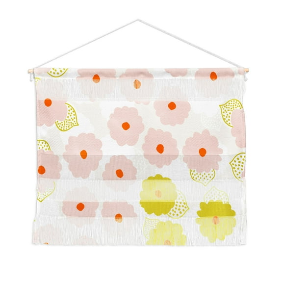 Society6 SunshineCanteen Olivia Flower Child Fiber Wall Art 22" x 16"