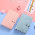 thumbnail image 6 of A6 Leather Notebook Cover, Loose-Leaf Refillable Organizer For Cash, Cards & Notes - 19 X 12.5cm Travel Journal & Stationery Wrapping Leather Notebook Cover, 1Pc, Multicolor(Blue1,7.5x4.9"), 6 of 8