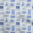 thumbnail image 1 of oneOone Georgette Viscose Medium Blue Fabric Game Video Game Sewing Craft Projects Fabric Prints By Yard 42 Inch Wide, 1 of 4