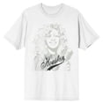 thumbnail image 7 of Whitney Houston Pencil Sketch Crew Neck Short Sleeve Men's White T-shirt - 6XL, 7 of 7