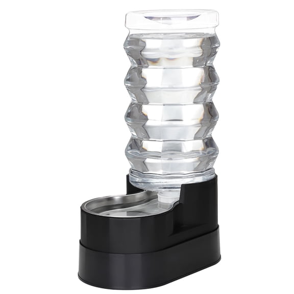 RIZZARI 9L Elevated Stainless Steel Dog Water Dispenser – Gravity Auto-Refill Pet Waterer, Comfortable Drinking Height for Large & Senior Dogs,Indoor & Outdoor Spaces