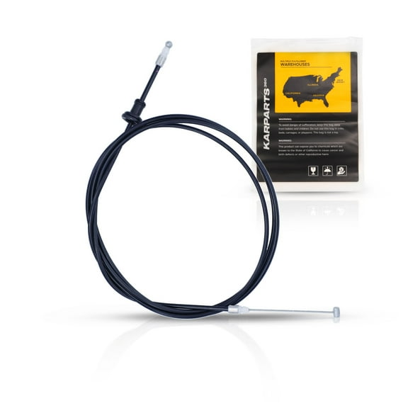 KarParts360 For Honda Odyssey 1995 1996 1997 1998 Hood Release Cable | Black | Plastic/Metal | 88.6 Inches | Replacement For 74130SM1A00, 74130SM4A00