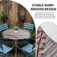 thumbnail image 2 of Baseball Round Tablecloth for 36-44 Inch Tables, Fitted Table Cover with Elastic Edge, Vintage Wooden Shabby Art Waterproof Outdoor Table Cloth Protector for Patio Garden Dinner Picnic, 2 of 9