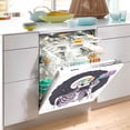 thumbnail image 2 of Yayeee Dishwasher Magnetic Cover Front Decoration Refrigerator Sheet Sticker, White Skeleton, 2 of 6