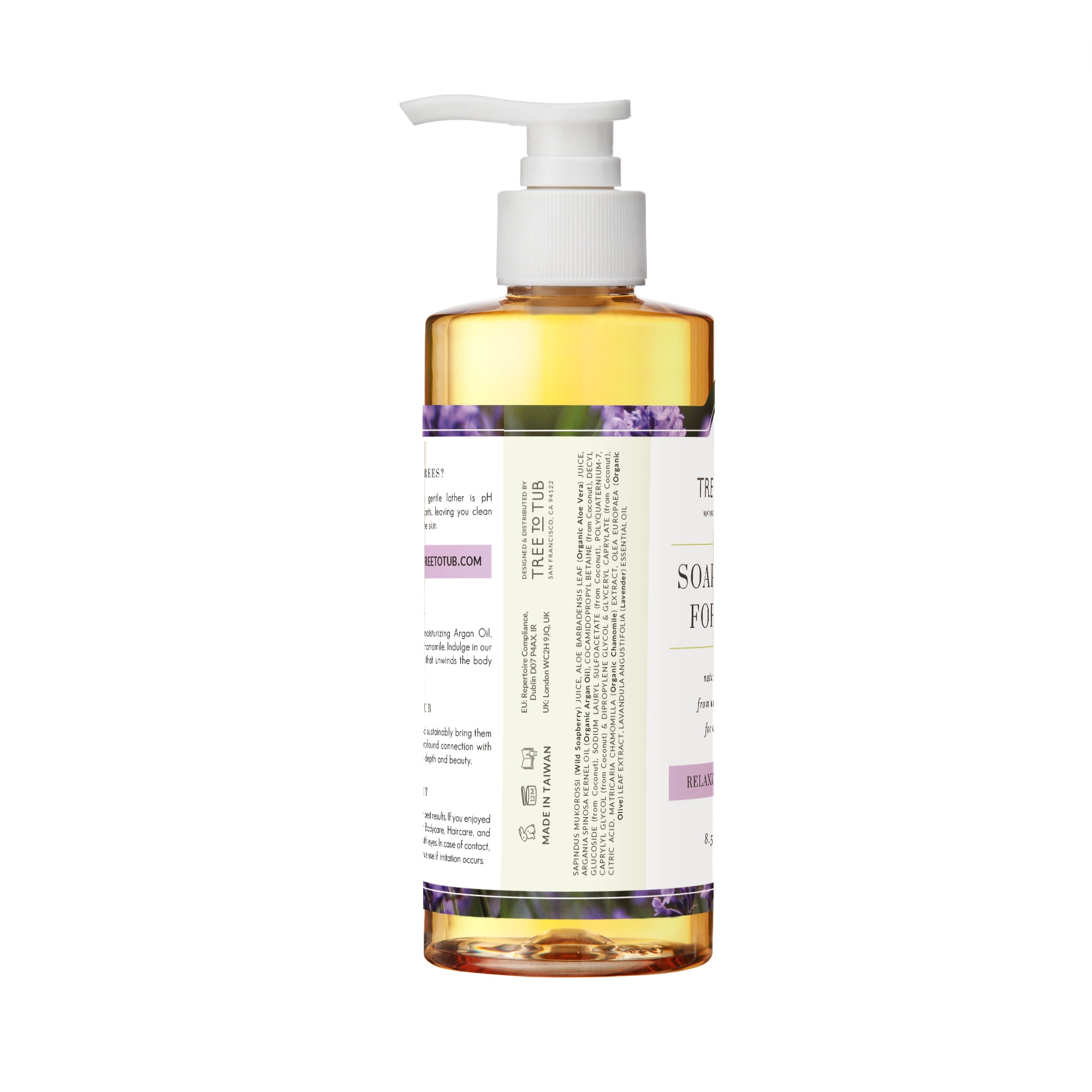 Tree To Tub Hydrating Sulfate Free Shampoo and Conditioner Set for Dry Hair, Dry Scalp Moisturizing Argan Oil Shampoo and Conditioner for Women & Men