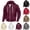 Wine, variant on Zpzdpjkx Hooded Zip Jacket Classic Solid Color Drawstring Wind Resistant Daily Versatile Casual Hoodies for Men