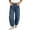Blue, variant on Womens Wide Leg Pants Street Style Loose Fit Denim Jeans