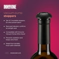 thumbnail image 3 of Innovine Vacuum Pump Wine Stoppers – Set of 2 Reusable Stoppers with Red Seal Indicator – Compatible with Innovine Vacuum Pump Wine Saver – Preserve Wine Freshness and Prevent Oxidation  – Set of 2, 3 of 6