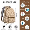 thumbnail image 6 of Hedgehog Pattern Backpack for School,Cute School Bag,Schoolbag with Adjustable Shoulder Straps & Padded Back,15.3"x11"x7.1"., 6 of 6