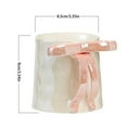 thumbnail image 3 of TIELUTT Ribbon Mugs with Bow Handle 350ml Ribbon Mug Ceramic Coffee Mug with Bow Handle Tumbler Set for Kitchen Winter Coffee Mugs for Women Large Mugs 15oz Hen Pantry Coffee Mug Ceramic Coffee Mugs, 3 of 3