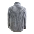 thumbnail image 5 of LOVZFMLL Women's Sweaters Acrylic Turtleneck Cable Knit Pullover Solid Color Casual Basic Everyday Soft Loose Tops Warm Fall Winter Clothes, 5 of 5
