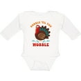 thumbnail image 3 of Inktastic Gobble Wobble Turkey Boys or Girls Long Sleeve Baby Bodysuit, 3 of 5
