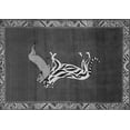 thumbnail image 1 of Ahgly Company Indoor Rectangle Animal Gray Traditional Area Rugs, 5' x 8', 1 of 1