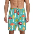 thumbnail image 2 of Daiia Mushrooms Mens Woven Stretch Pajama Short,Short Pajama Pants-X-Large, 2 of 9